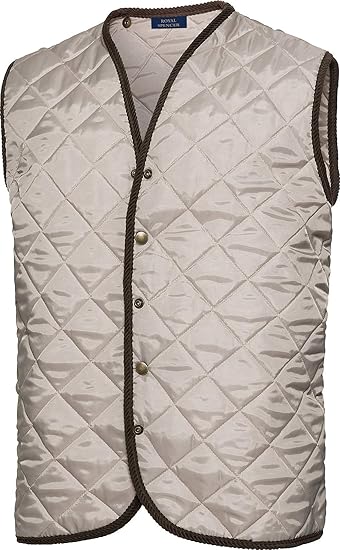 Royal Spencer Herren Steppweste in Beige, wärmende Weste für Männer