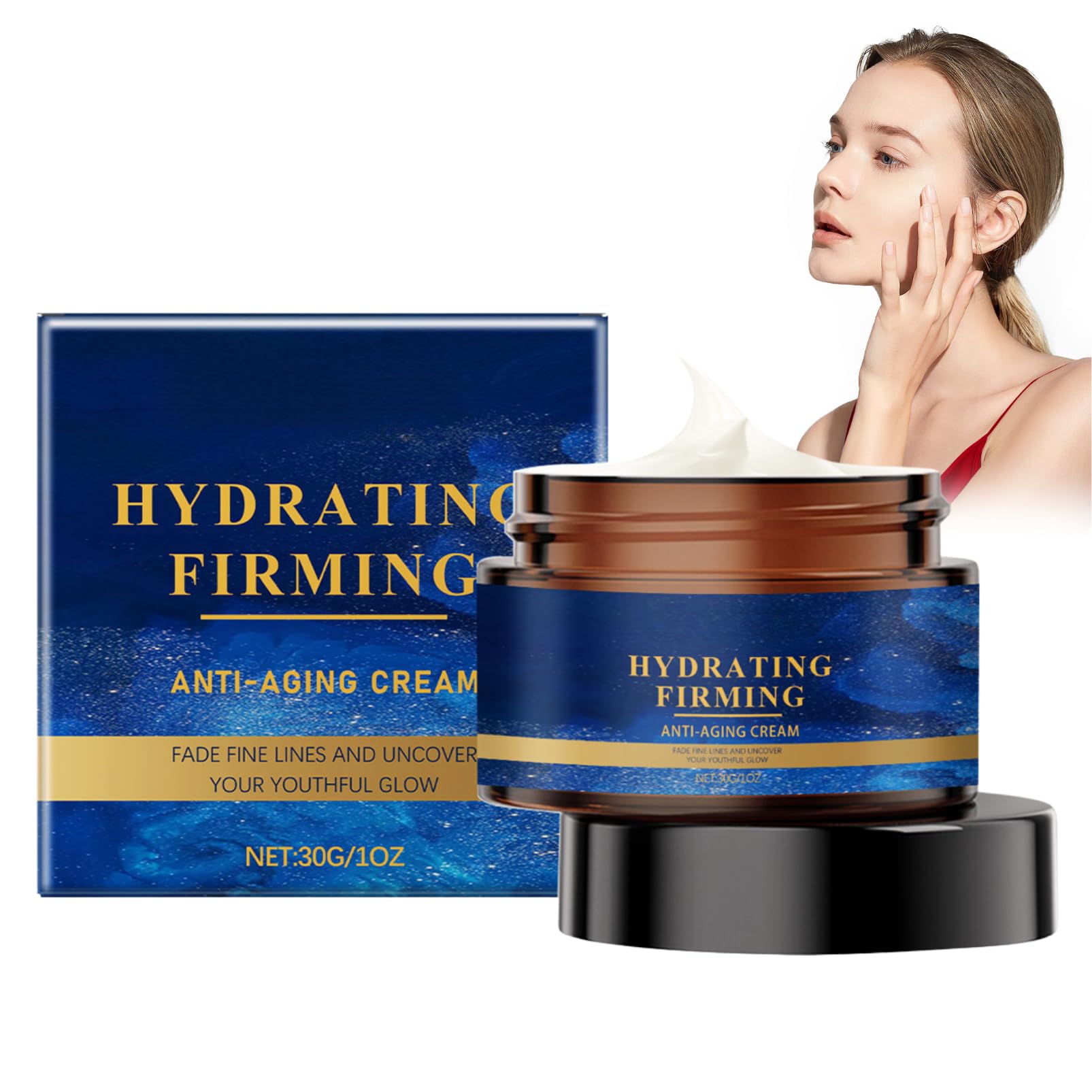 Olavitas Face Cream - Anti-Aging Moisturiser With Olavitas Liquid Solution - Liquid Anti Wrinkle Hydrating & Firming Cream For Fine Lines - Boost Skin Elasticity,Easily Absorbed