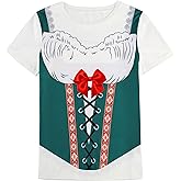 LMYOVE Oktoberfest Women's Graphic T-Shirt, Bavarian Beer Festival Festive Short Sleeve Casual Tee