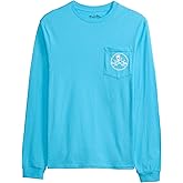 Salt Life Mens Skull and Poles Long Sleeve Classic Fit Pocket Shirt