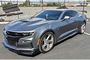 EXTREME ONLINE STORE Replacement for 2016-2022 Chevrolet Camaro LT LS RS SS Models | ZL1 Style Side Skirts Rocker Panel Extension Pair (Carbon Fiber)