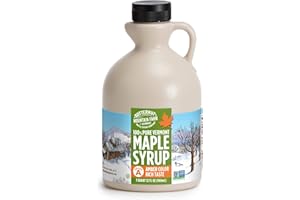 Butternut Mountain Farm Pure Vermont Maple Syrup, Grade A, Amber Color, Rich Taste, All Natural, Easy Pour Jug, 32 Fl Oz, 1 Qt