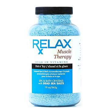 Relax Muscle Aromatherapy Best Bath Salts 19 Ounce Bottle Natural Infused Crystals With Dead