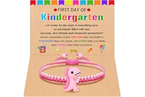 ORISPRE Back to School Dinosaur Bracelet- First Day of School Kindergarten Preschool Gifts for Kids Boys Girls