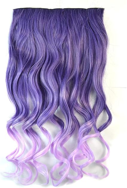 Amazon Co Jp ウィッグワンピースシームレスな髪の延長ピースの色勾配大波長いカーリングクリップタイプのヘアピース Zhangpopoqiye 家電 カメラ