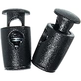 Micro Single Barrel Cord Locks – Best for Mini, Micro, Nano Paracord Projects (Black, 5 Pack)