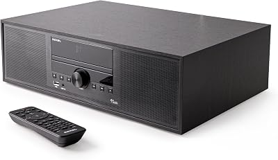Roxel Noir All-In-One Micro HiFi System DAB Radio CD USB BT 30W