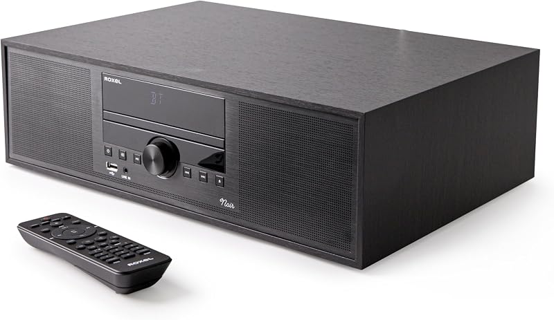 Roxel Noir All-In-One Micro HiFi System DAB Radio CD USB BT 30W