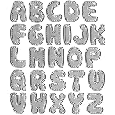 Metal Dotted Line Capital 26 Alphabet Cutting Dies, Spelling Letters Die Cuts for Card Making Stencil Embossing Tool Scrapbooking DIY Etched Craft Dies