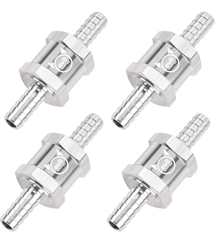 VALVOLA DI CONTROLLO Carburante Di Non Ritorno A Senso Unico 6/8/10/12 Mm 4 Dimensioni Lega Di - Foto 10