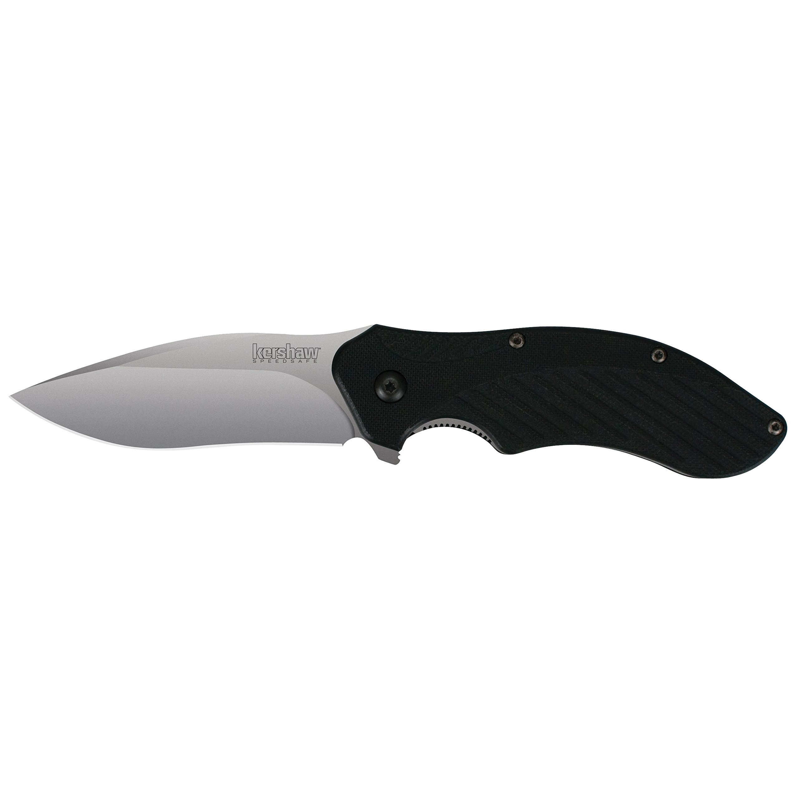 Kershaw Clash Pocket Knife, Black Serrated (1605CKTST); 3.1” Stainless