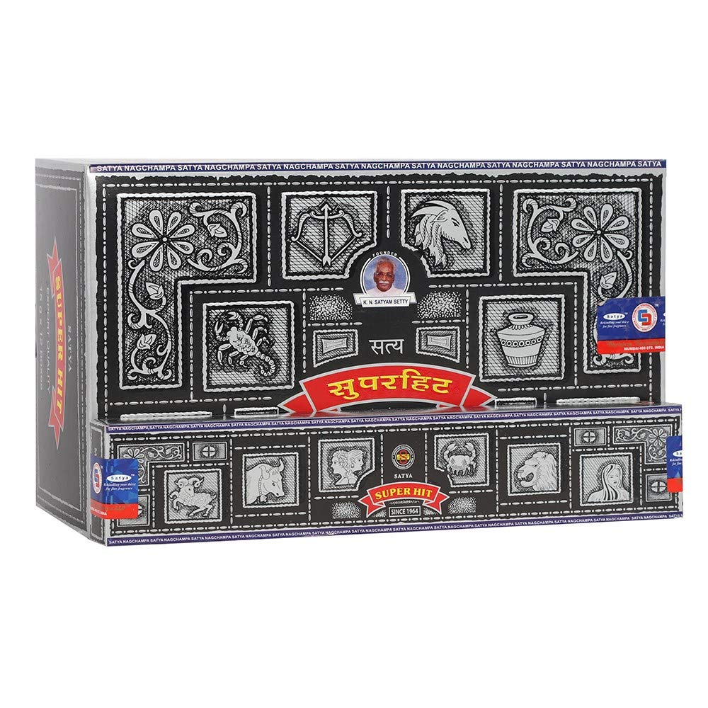 Satya Nag Champa Super Hit Incense 15gX12 Boxes