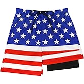 Sarfel Boys Swim Trunks with Compression Liner Kids Swimsuits Boys Bathing Suit Kids Board Shorts Teen Boy Quick Dry Shorts