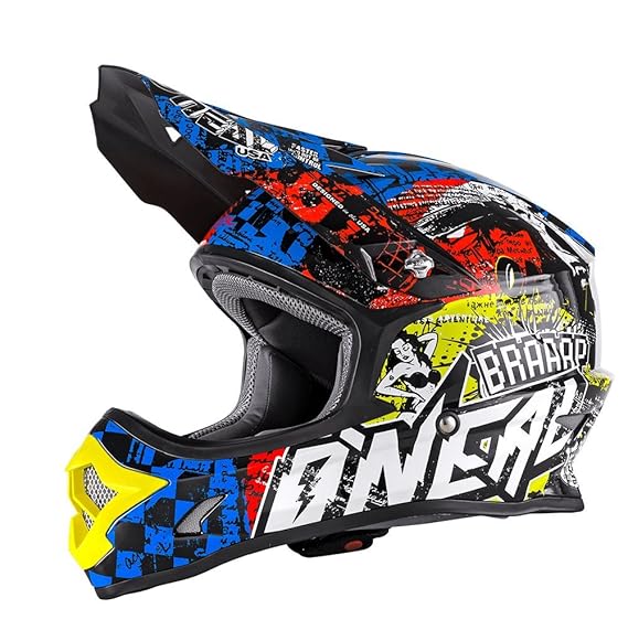 O'Neal Backflip RL2 Kinder Evo Helm WILD Multi Fidlock DH FR MTB Downhill Youth Fahrrad, 0500-10