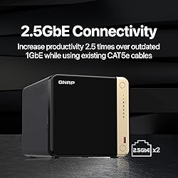 QNAP TS-464-8G-US 4 Bay High-Performance Desktop