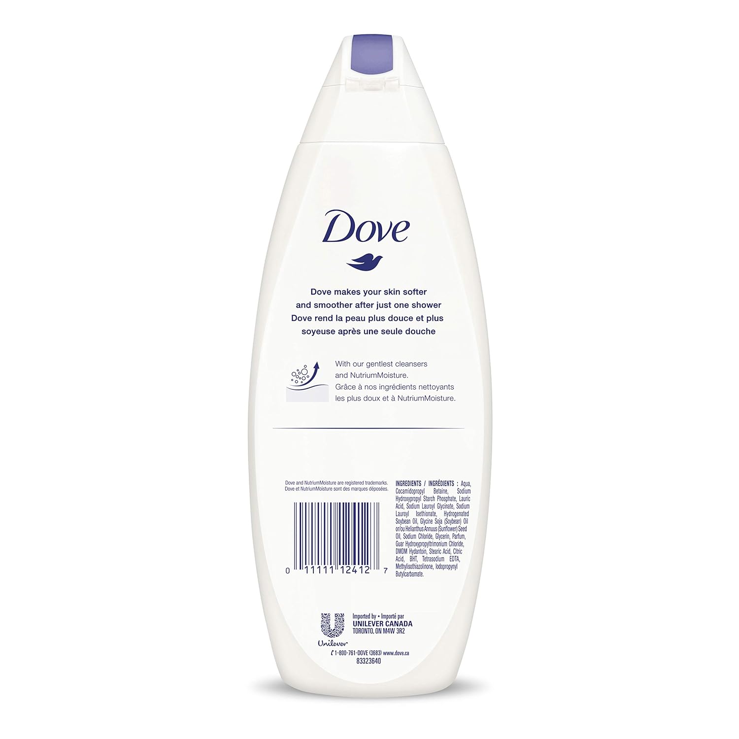Dove Body Wash with Skin Natural Nourishers for Instantly Soft Skin and Lasting Nourishment Deep Moisture Effectively Washes Away Bacteria While Nourishing Your Skin 22 oz, 4 count : Beauty