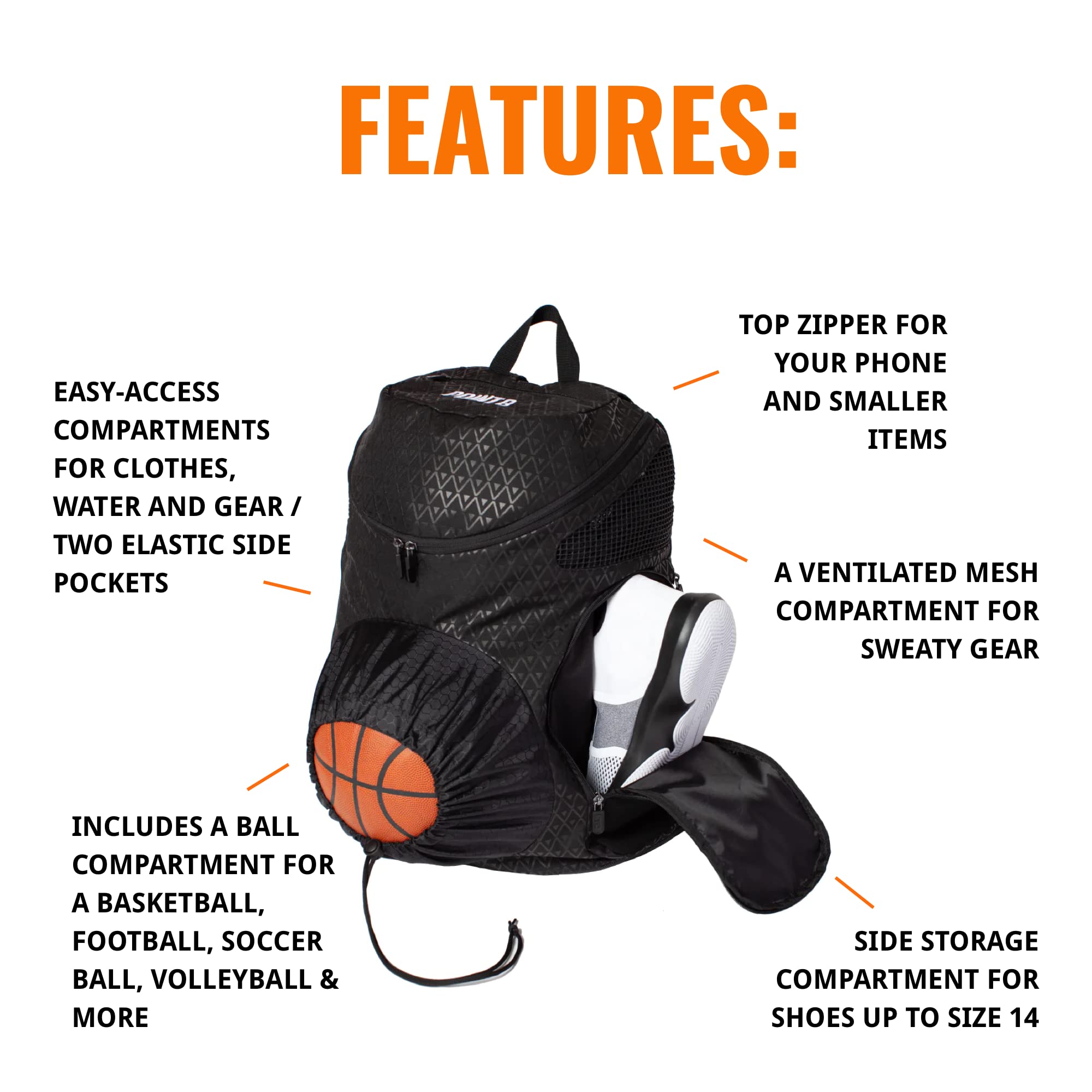 Mua Point 3 Road Trip 2.0 Backpack Basketball Backpack with Drawstrong ...