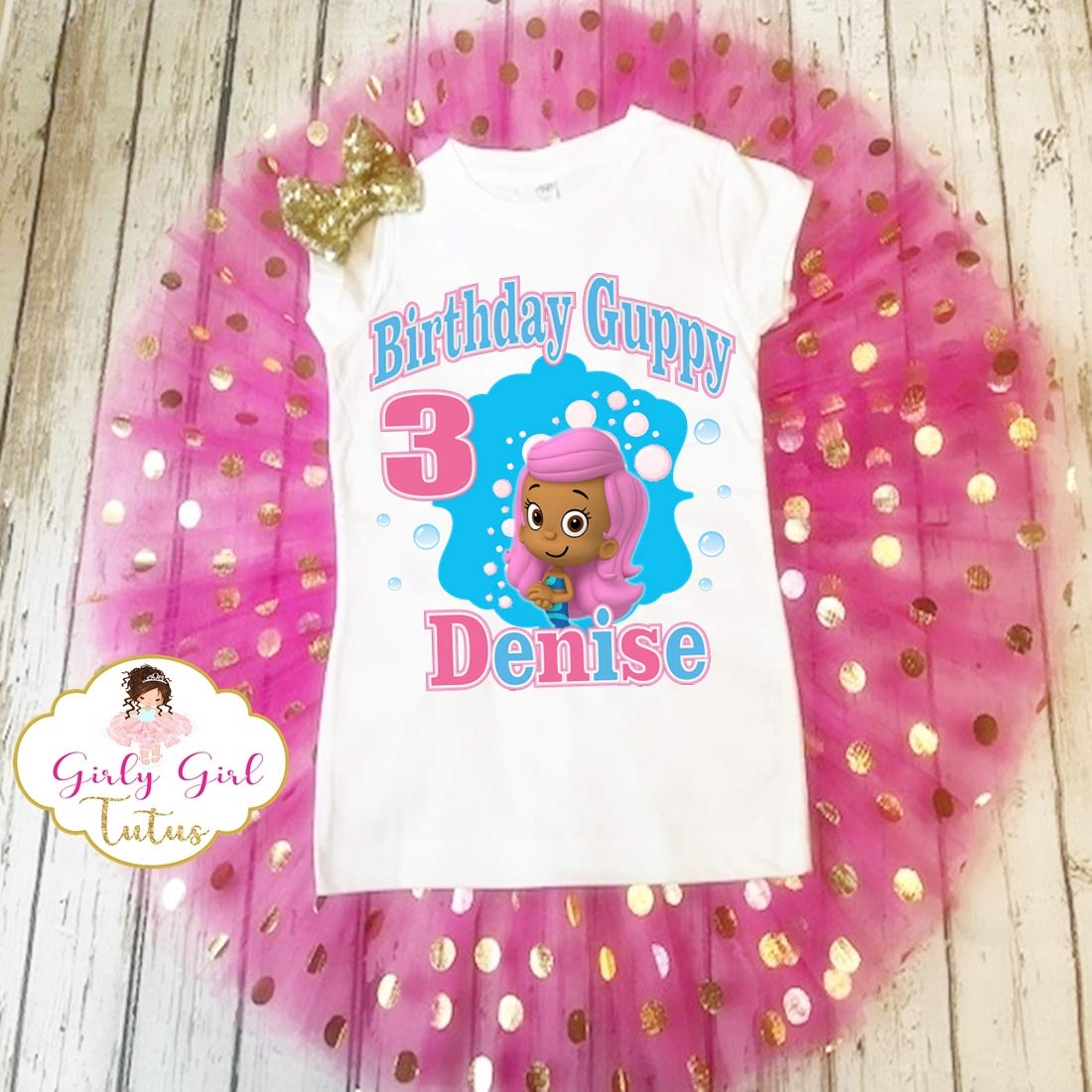 bubble guppies first birthday outfit