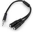StarTech.com Headset adapter for headsets with separate headphone / microphone plugs - 3.5mm 4 position to 2x 3 position 3.5mm M/F
