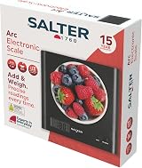Salter Arc Digital Kitchen Scale 3kg Capacity, Add & Weigh Function, Black view 9
