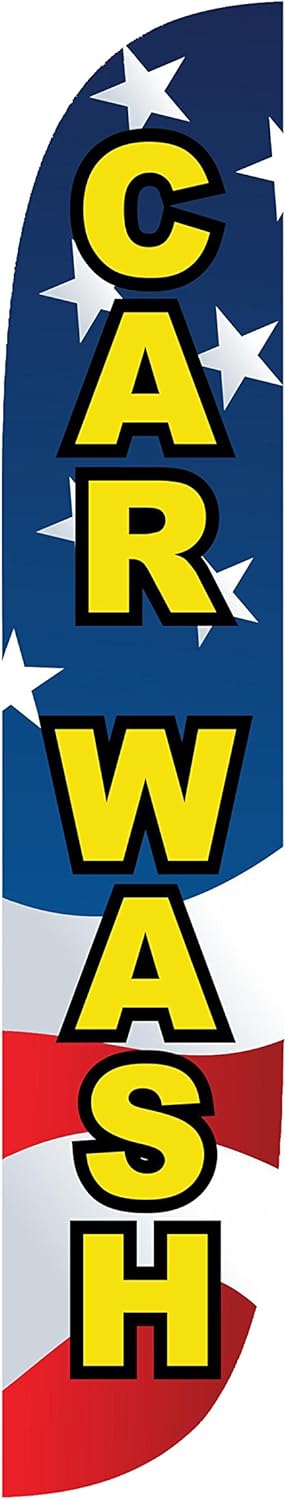 LookOurWay Car Wash Bubbles Feather Flag, 12-Feet : Sports & Outdoors