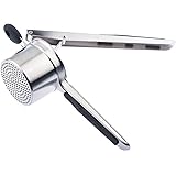 VonShef Professional Stainless Steel Mash Potato Ricer Masher/ Fruit Press With Black Soft Touch Handles