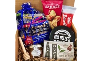 Tea Gift Basket Set, Happy Birthday Gifts, Get Well Soon Box, Feel Better, Care Package Kit. Thank you, Sympathy and Condolences. A Great Prime Idea By MooChimp