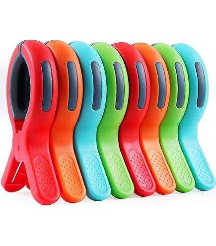Beach Towel Clips – 2 Pack Large Plastic Clips For Lounge Chairs, Pool, Travel – Keep Towels Secure In Wind - View #14