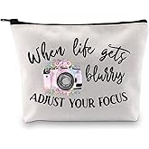 MBMSO Photographer Makeup Bag when Life gets Blurry Adjust Your Focus Photography Lovers Gifts Inspirational Gifts (when Life gets Blurry Adjust Your Focus)