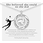 Mobius Strip Sports Necklace - 925 Sterling Silver Soccer/ Volleyball/ Baseball/ Basketball necklaces Fashion Sports Necklaces for Women Coach Pendant Engraved Inspirational Jewelry Idea Gifts for Graduation Ball Chain Necklace