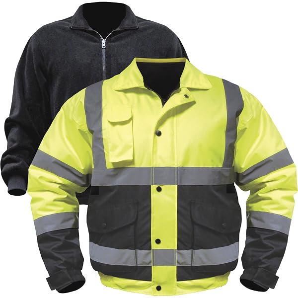 Utility Pro Men's Class 3 High Visibility 3-in-1 Bomber Jacket