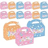 OUAOCZH 12Pcs Blue Paw Boxs Birthday Party Supplies,Blue Dog Party Candy Boxs