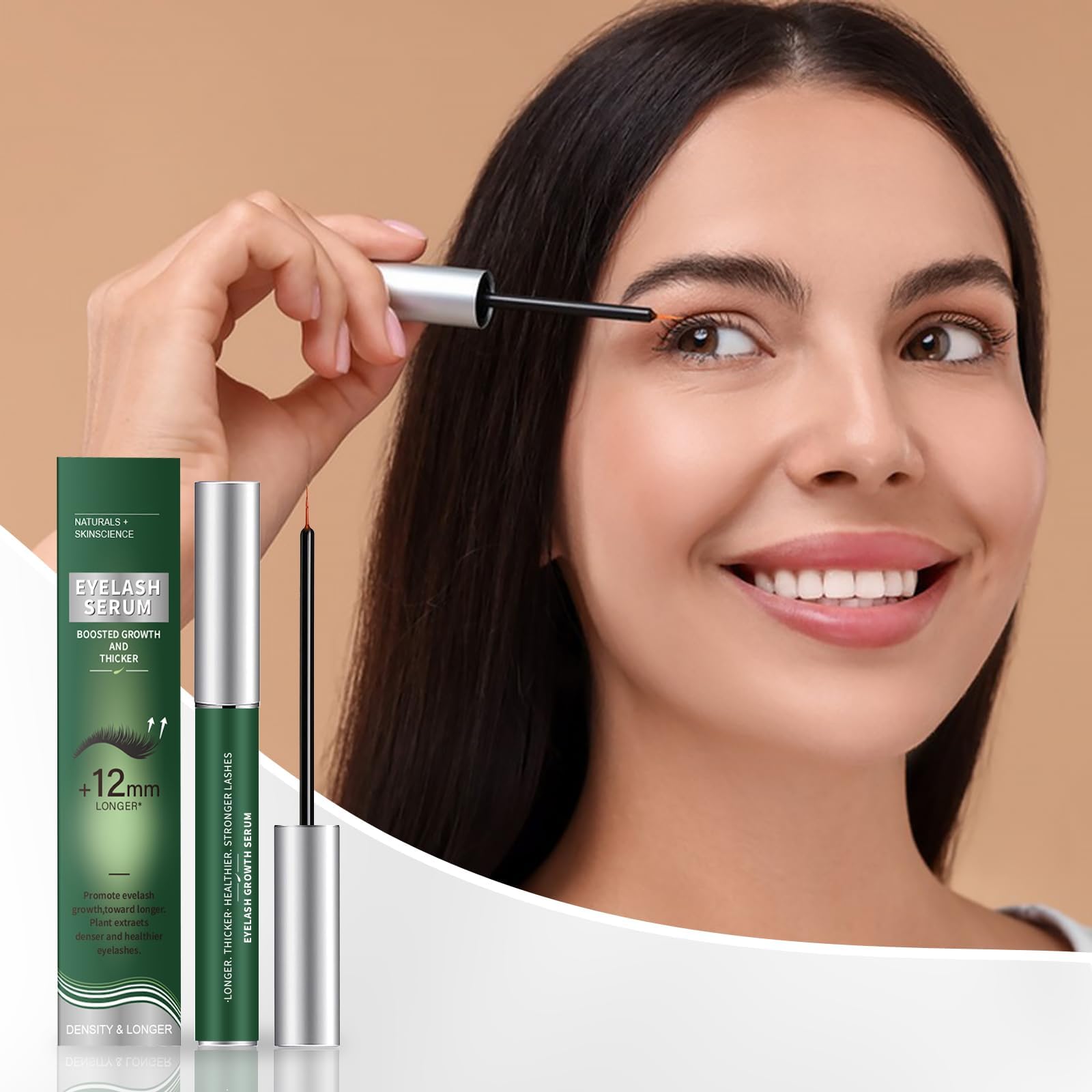 Lash Serum, Promotes Longer-Looking Lashes & Brows, Lash Enhancing Serum With Natural Formula Vegan & Cruelty A Escolha 8ML-580