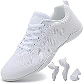 Kvwqoty Cheer Shoes Girls Cheerleading Cheerleader Dance Flexible Gymnastic Athletic Training Tennis Sneakers Women Adult Youth Kid