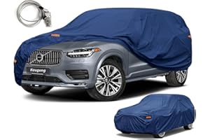Kaugung Heavy Duty Car Cover Custom Fit Volvo XC90 (2002-2024), Waterproof All Weather Resistant Outdoor Sun Rain Dust Snow Protection with Anti-Theft Lock.