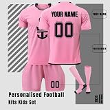 Generic Personalised Football Kit with Name Number - Shirt Shorts Socks Set view 2
