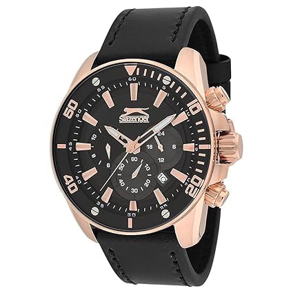 SLAZENGER Mens Chronograph Leather Watch-SL11203207