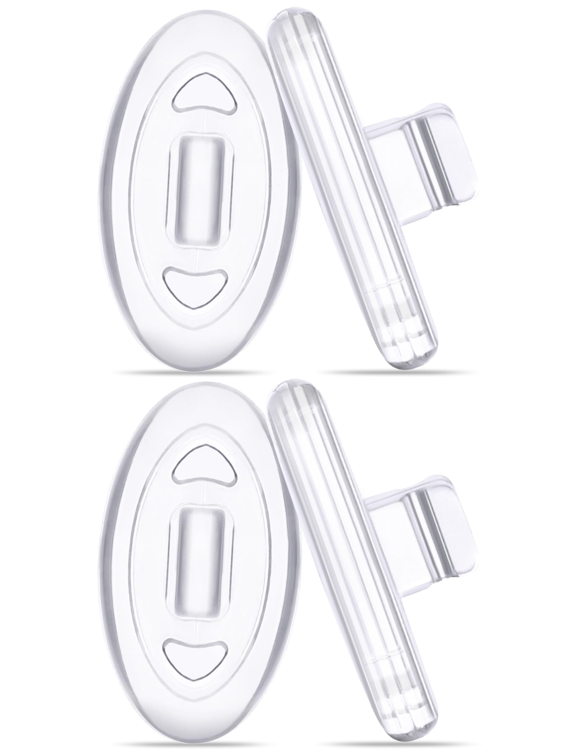 PapaViva Replacement Nose Pads Nose Pieces for Oakley Ejector OO4142 - Asian Fit (2 Pairs Packed)