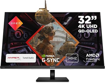 HP Omen Transcend 32 OLED 4K 240Hz 0.03ms USB-C 140W HDR400 White
