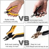 YUFANYA 5pcs Micro Wire Cutter Flush Cutters Soft Grip Diagonal Pliers view 5