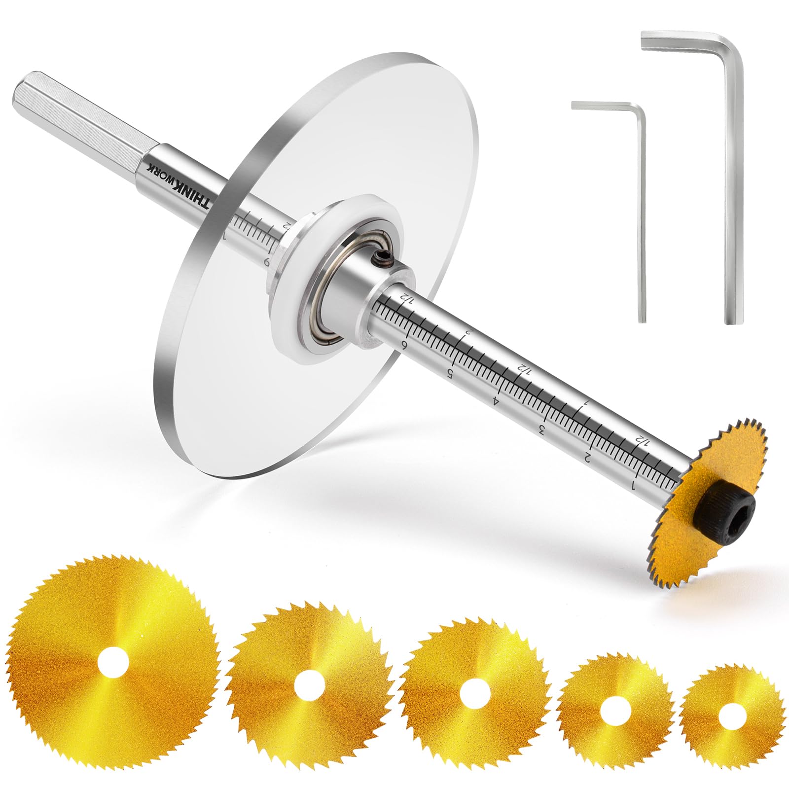 Photo 1 of Inside  Cutter for PVC Pipe, Cutter Tool Set with Scale Adjustable Depth Gauge, 5PCS Saw Blades and Hex Shank, Internal Plastic ABS Pipe Cutter Set