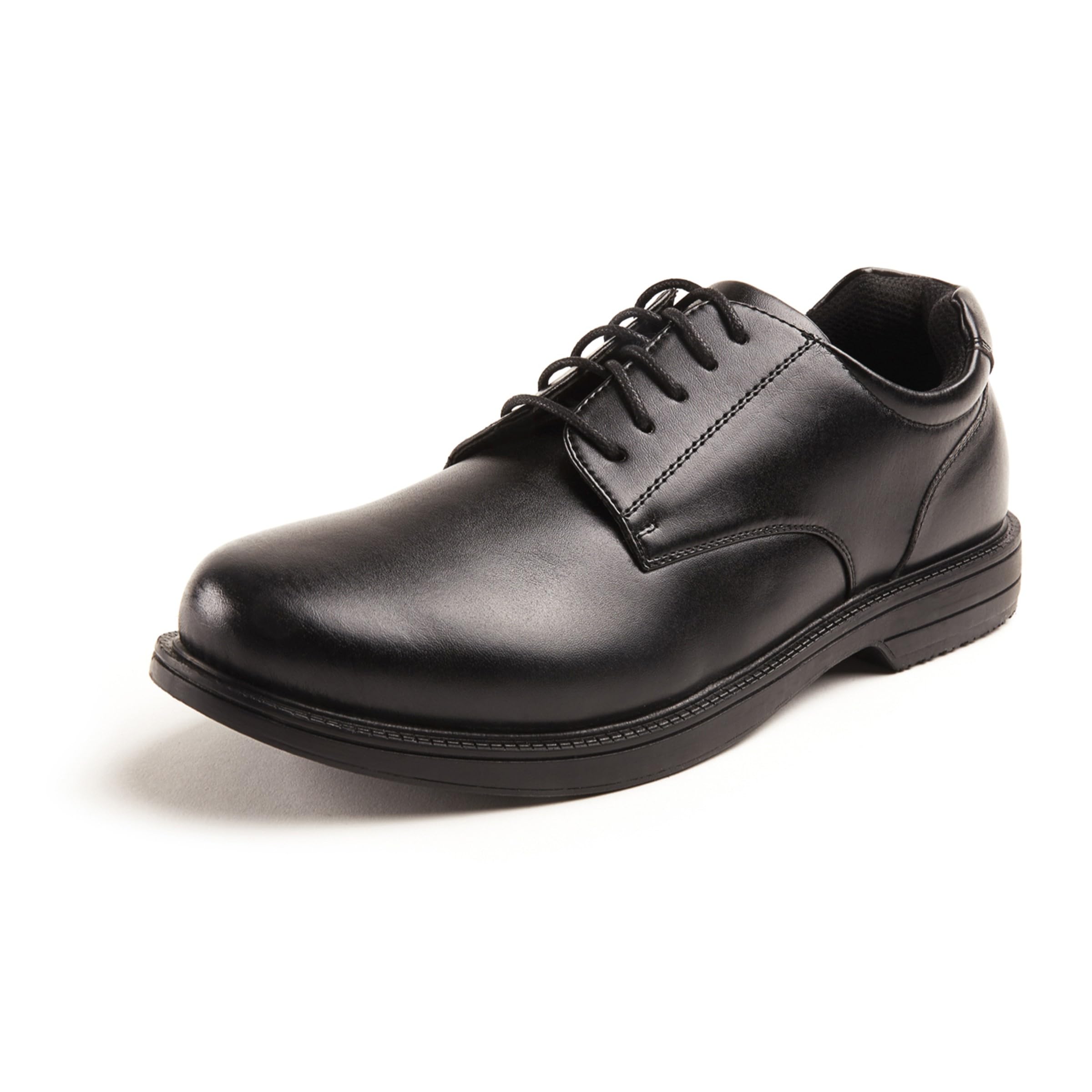Photo 1 of ****SHOWS SIGNS OF HEAVY DAMAGE*** Deer Stags Men’s Crown Slip-Resistant Dress Shoe for Workwear, Formal, Hospitality, Restaurant/Men’s 12 / Medium Black