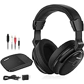 SIMOLIO Wireless Headphones for TV for Seniors w/Clear Dialogue & 2.4G Transmitter, Enhanced Volume, Digital Optical RCA AUX,