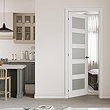 CRUTOP 28" x 80" Prehung Door 5-Lite Tempered