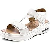 mysoft Women's Summer Walking Sandals Air Cushion Support Platform Ankle Strap Shoes Comfortable Casual Wedge Sandals