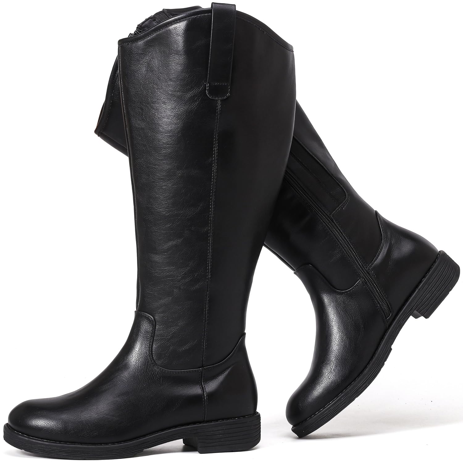 wide width boots with heels