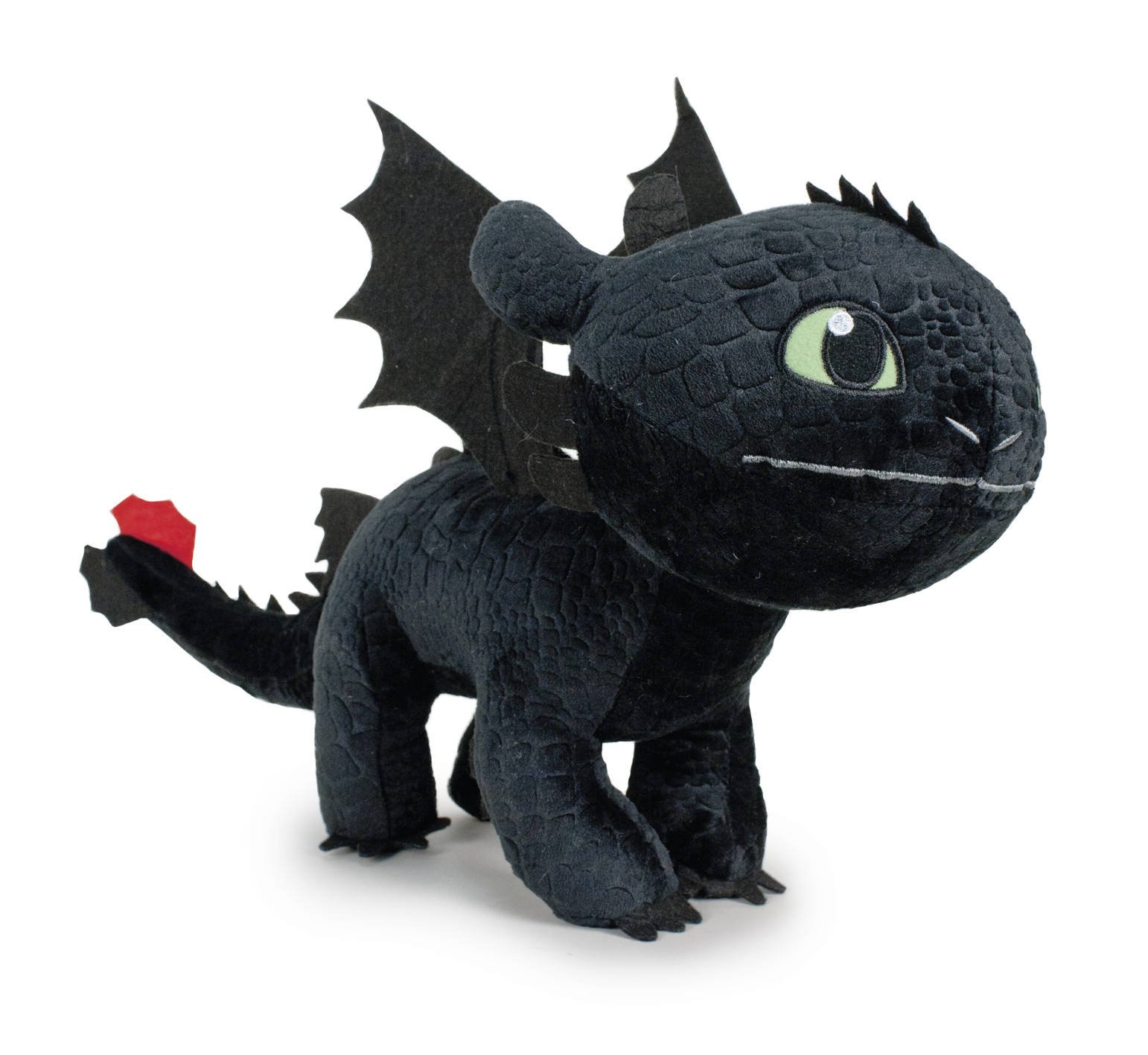 How To Train Your Dragons - Plush toy black dragon Toothless - Quality super soft 11'80"/30cm (40cm tail included)
