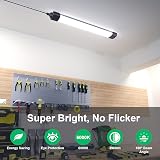 Amdelne 6000K 5ft LED Batten Light 45W IP65 Plug In Ceiling Strip view 2