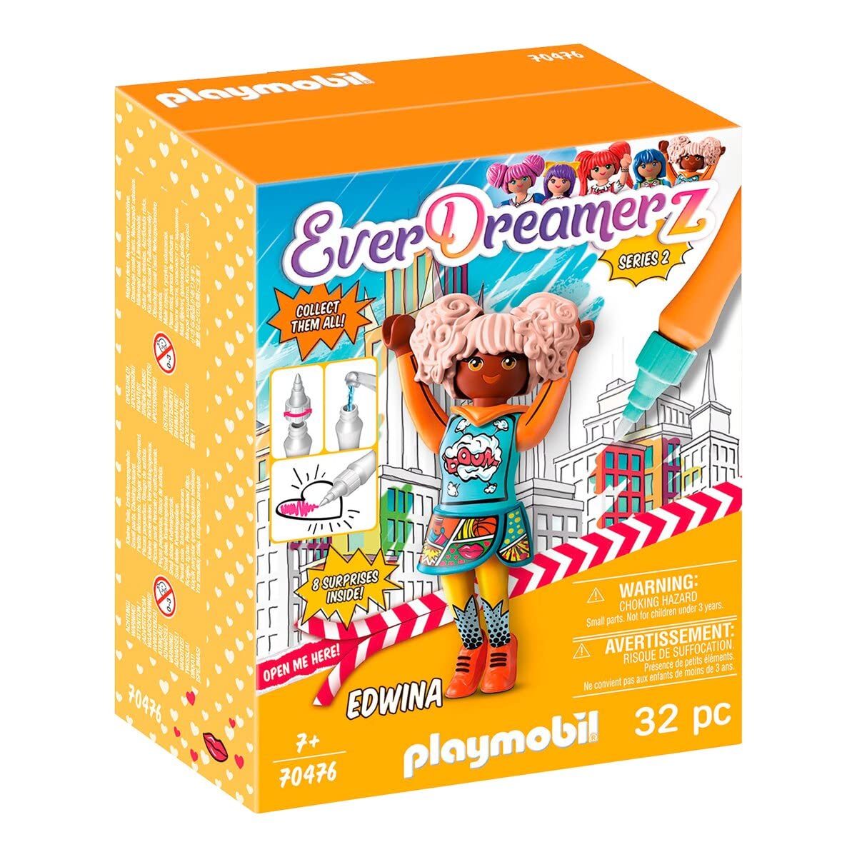 Playmobil - EverDreamerz 70476 Edwina - Comic World Water Pen, for Children Ages 7+, Fun Imaginative Role-Play, PlaySets Suitable for Children Ages 4+