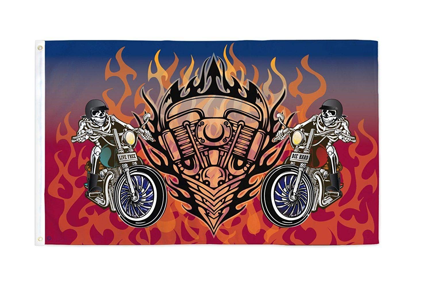 AZ FLAG - Raiders Live Free Flag - 3x5 Ft - 100D Polyester Biker Banner with Two Metal Grommets - Fade Resistant - Vivid Colors - 3' x 5' Feet - 150x90 Cm